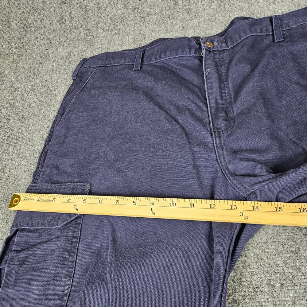 Tyndale Workwear Mens Flame Resistant Cargo Pants Navy Blue FR W40 L32 K215T - Picture 10 of 12